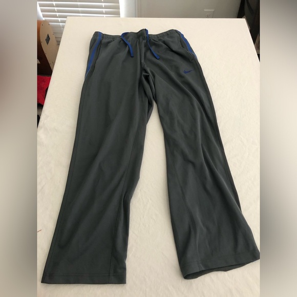 Nike Other - Nike Joggers Men's XL‎ Gray & Blue Sweatpants Track Sportswear  With Swoosh Logo